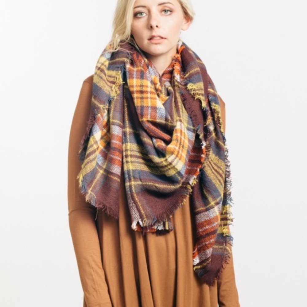 Oversized Blanket Scarf (Harvest)